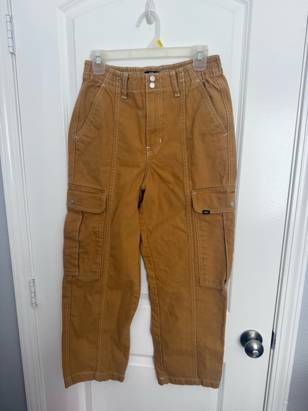 Vans Tan Cargo Pants with Utility Pockets